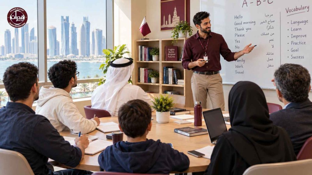 مراكز تعليم اللغات في قطر 2026 — دليل شامل للاختيار حسب عمرك وهدفك